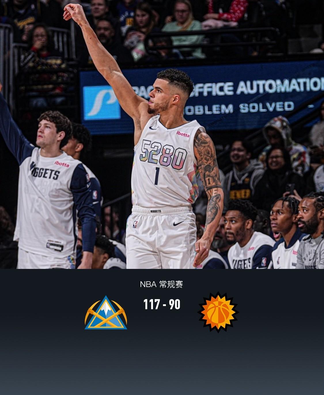 aoa体育新闻-关于掘金主场大胜太阳，继续领跑西部的信息